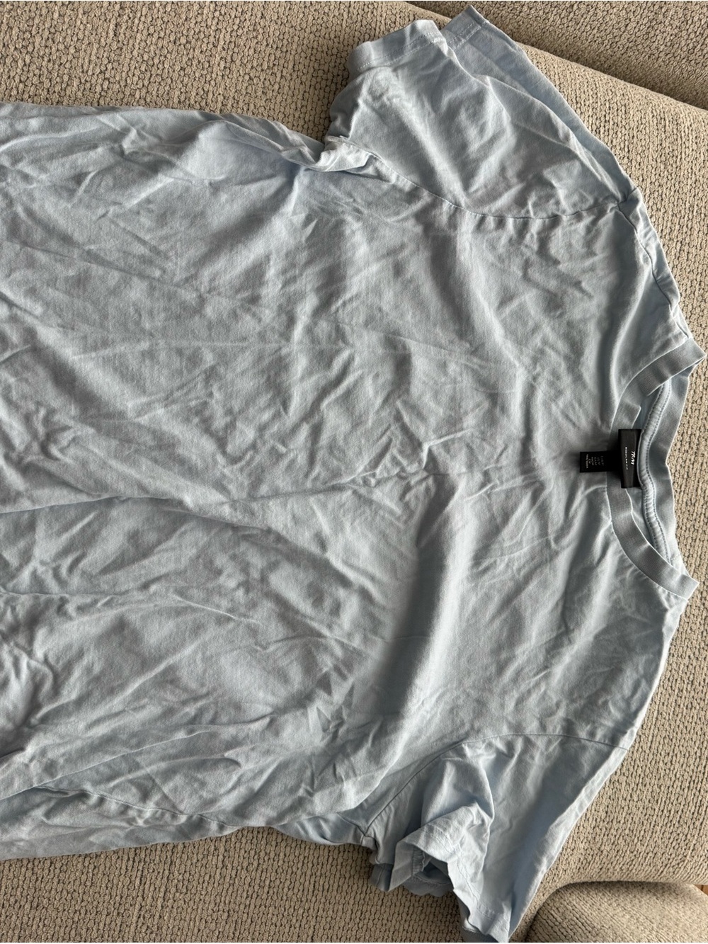H&M Pale Blue Short Sleeve Crew Neck Tee